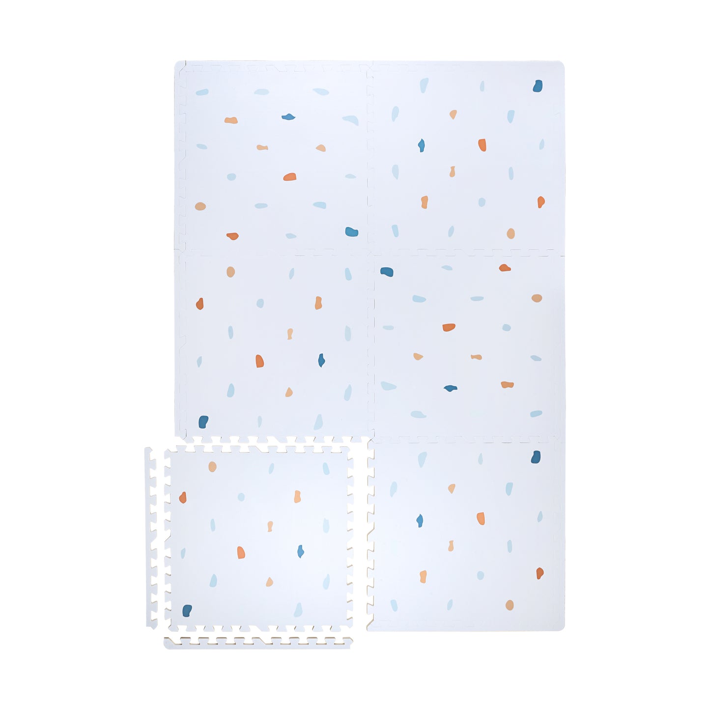 Coloured Terrazzo Set in Powder Blue Playmat - Terrazzo