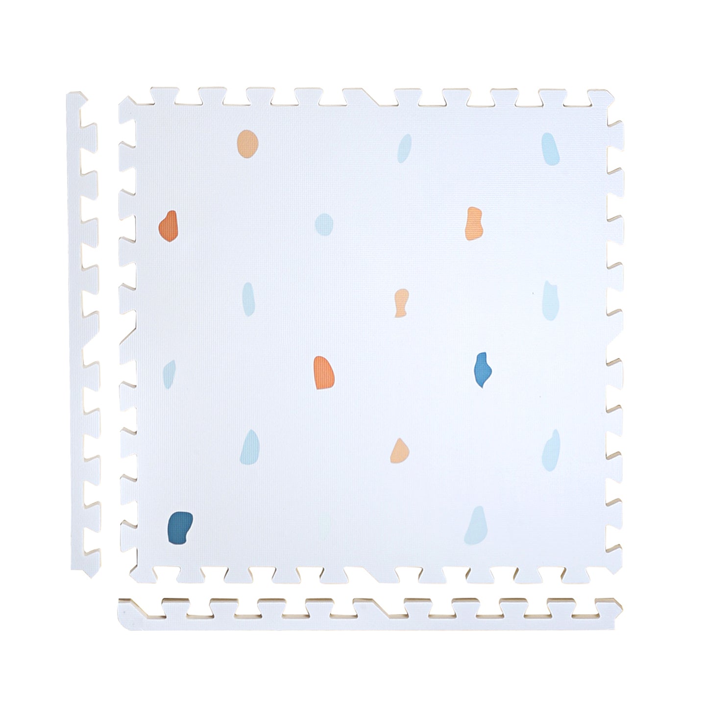 Coloured Terrazzo Set in Powder Blue Playmat - Terrazzo