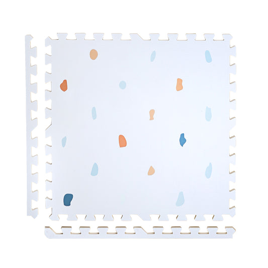 Coloured Terrazzo Set in Powder Blue Playmat - Terrazzo