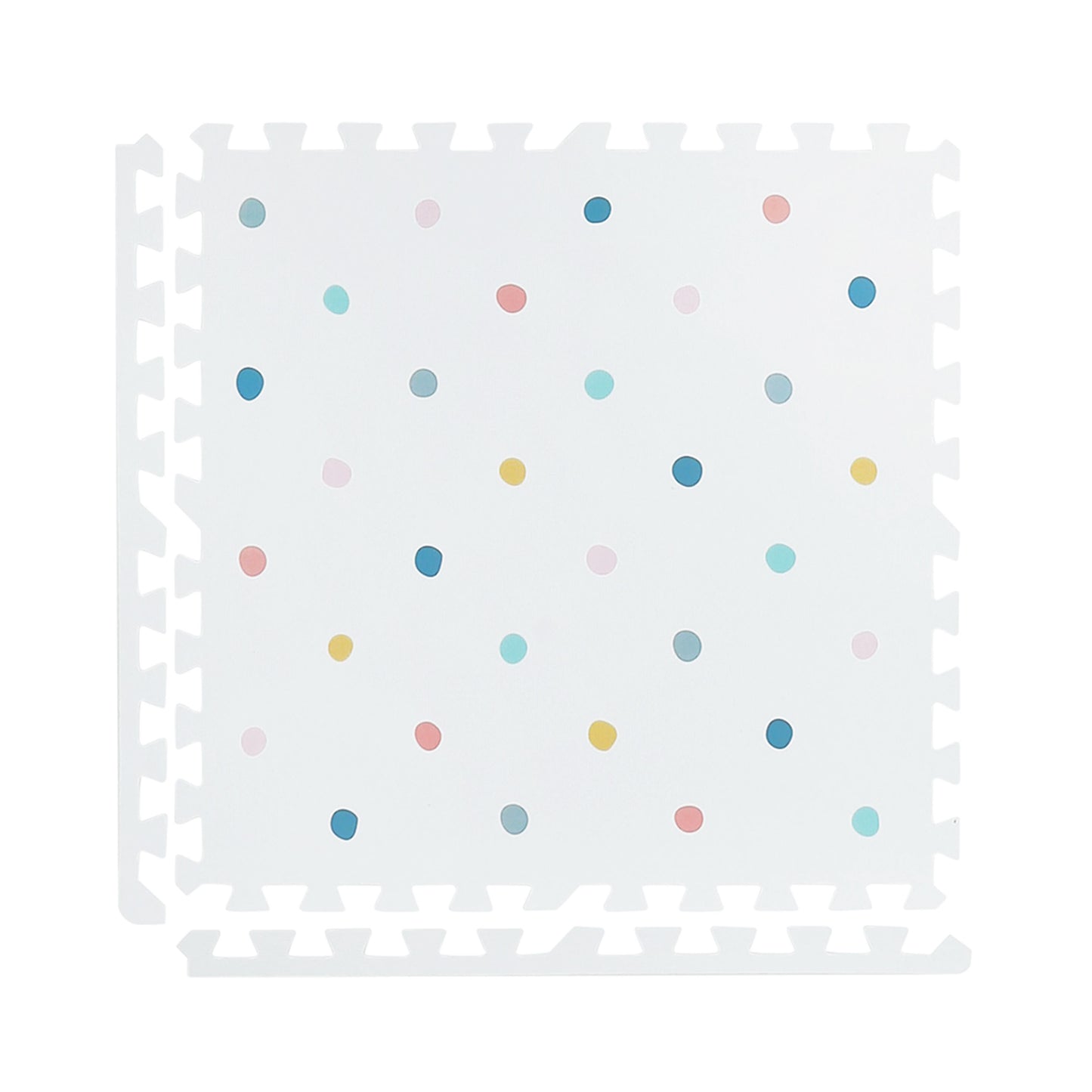 Coloured Polka Set in White Playmat- Colour Pop