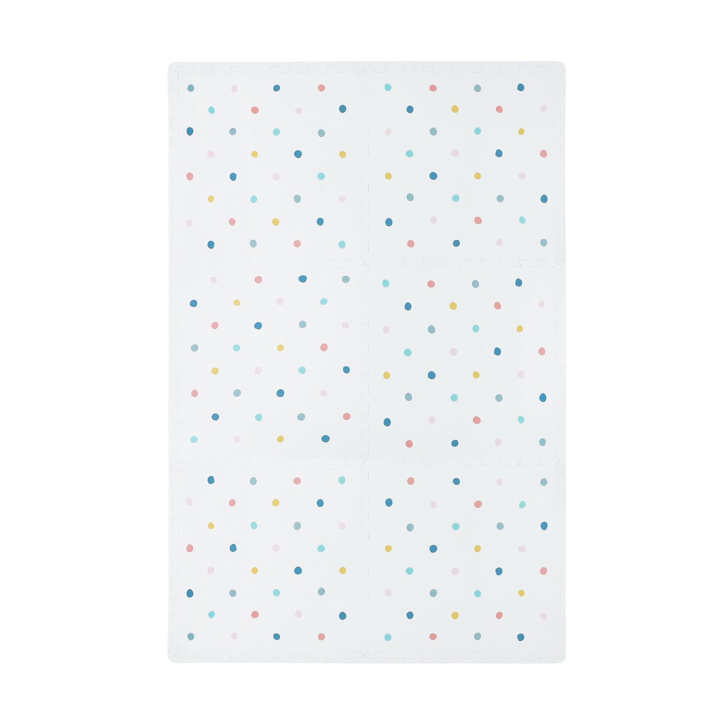 Coloured Polka Set in White Playmat- Colour Pop