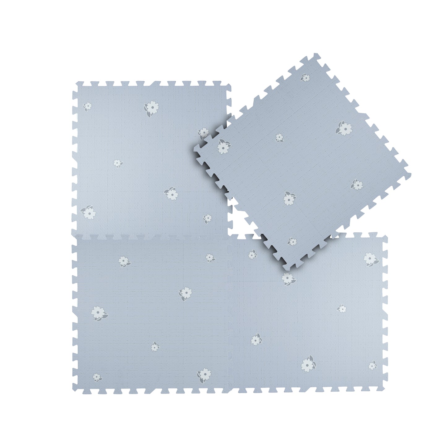 Ditsy Flowers Set in Slate Playmat - Bloom