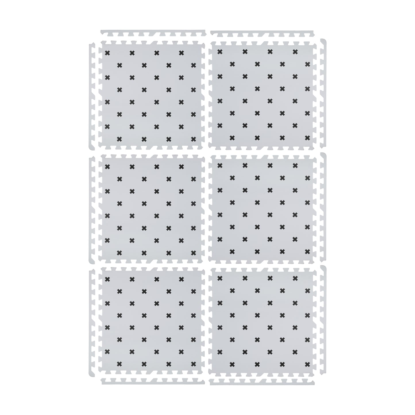 Scandinavian Black Cross Set in White Playmat - Nordic