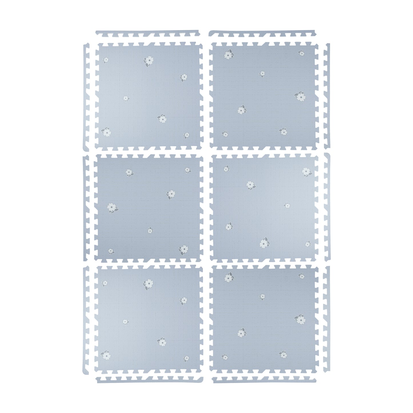 Ditsy Flowers Set in Slate Playmat - Bloom