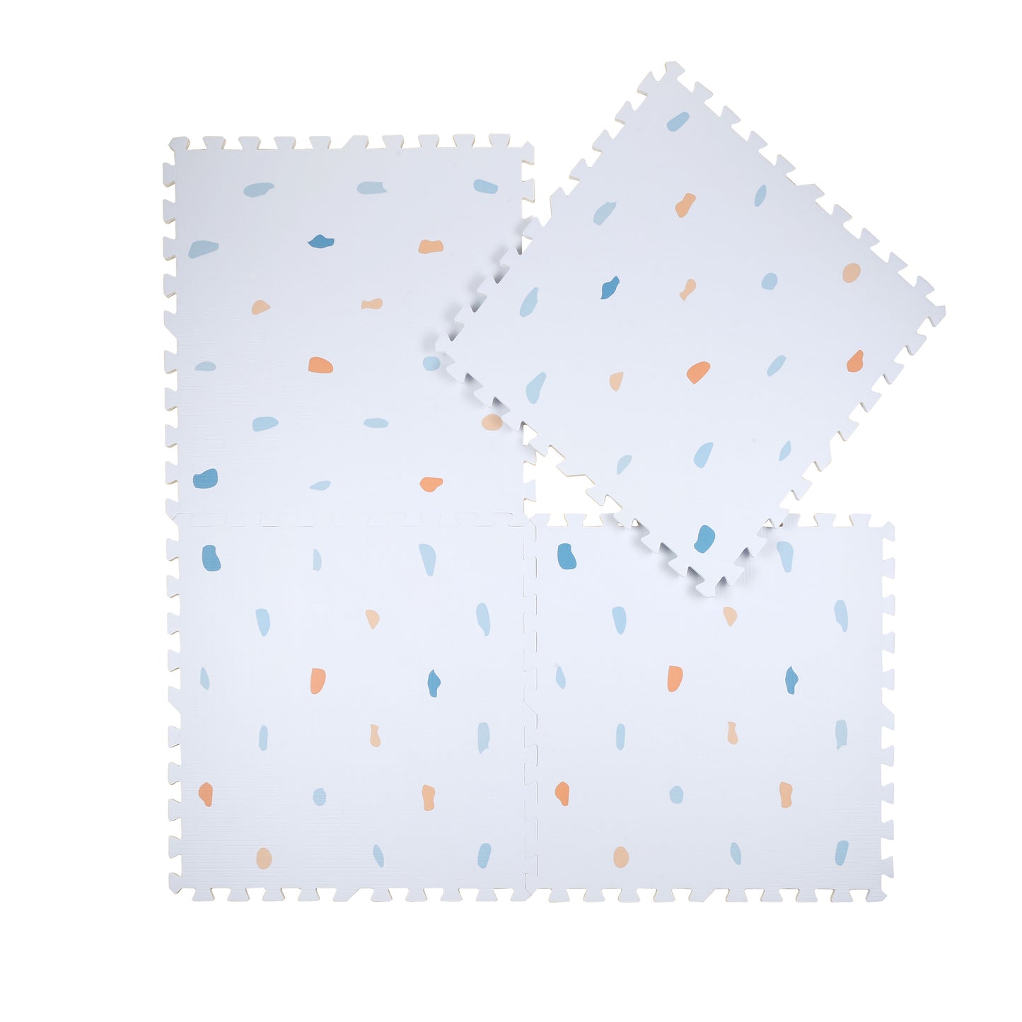 Coloured Terrazzo Set in Powder Blue Playmat - Terrazzo
