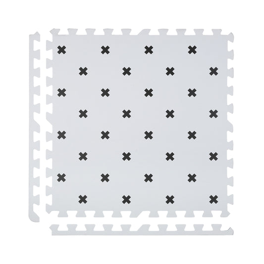 Scandinavian Black Cross Set in White Playmat - Nordic