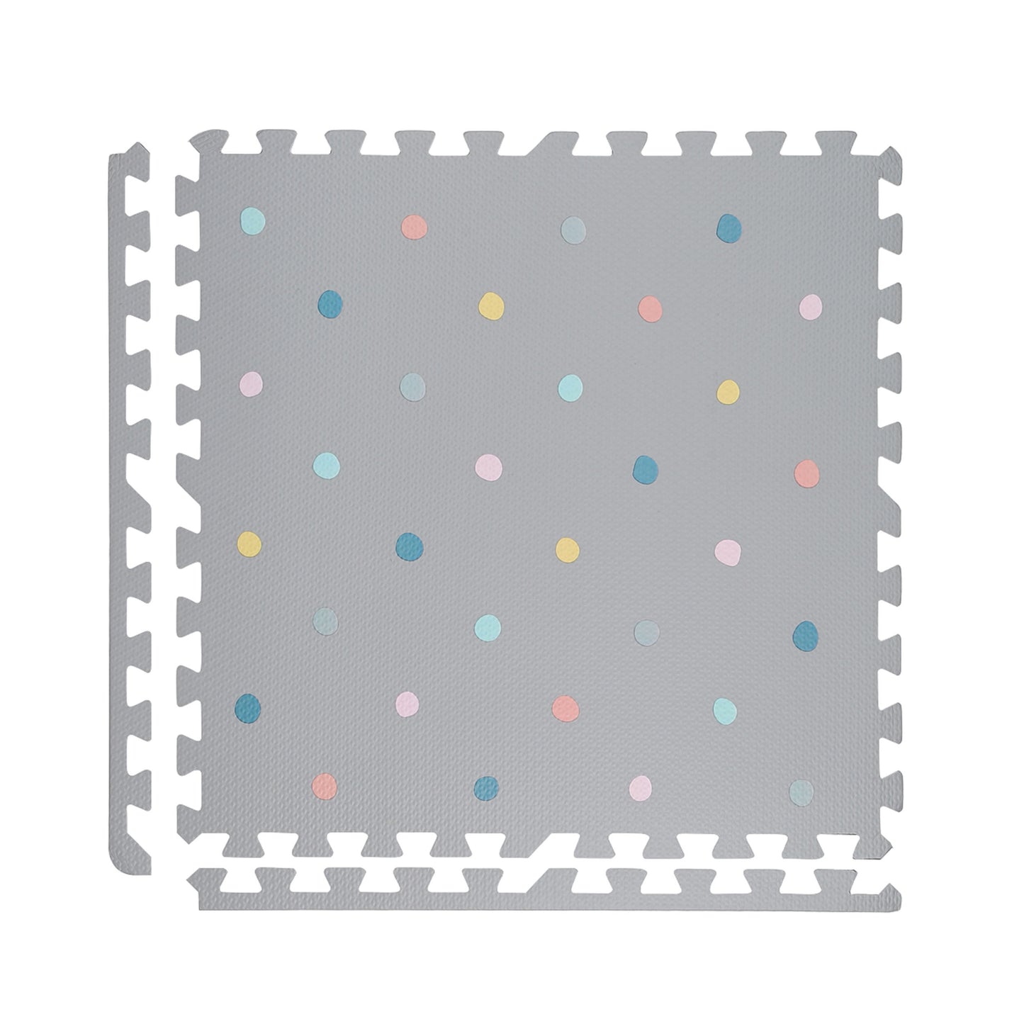 Coloured Polka Set in Grey Playmat - Dotty