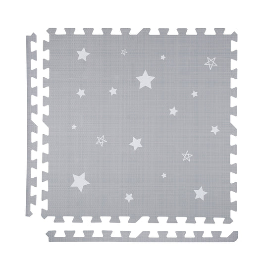 Dreamy White Stars Set in Grey Playmat - Starry