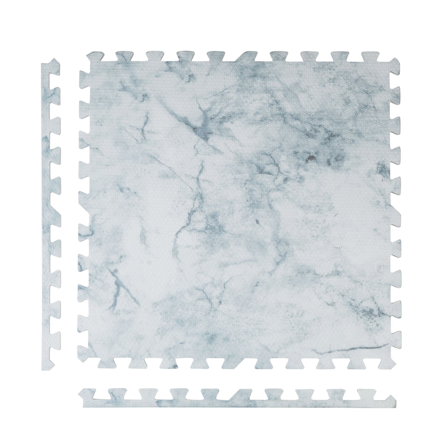 Aqua Blue Set in White Playmat - Marble