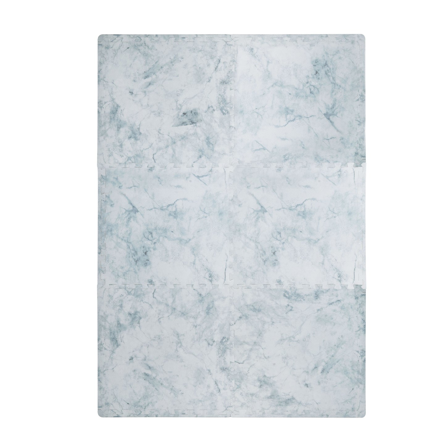 Aqua Blue Set in White Playmat - Marble